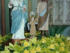 Imagem de Nossa Senhora do Desterro enfeitada com flores