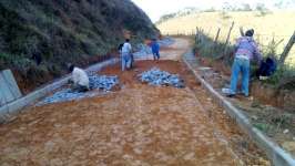 Morro Grande recebe Obras de Calçamento