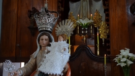 Com Imagem restaurada, fiéis celebram a Virgem do Rosário
